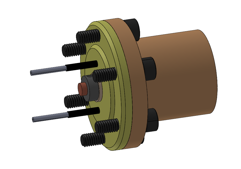 Gas-fed pulsed plasma thruster CAD